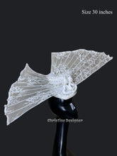 Load image into Gallery viewer, WINGS OF LOVE - wedding/ bridal  hat, pearl hat

