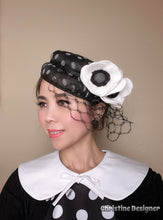 Load image into Gallery viewer, Christine Kennedy
Christine hat
Derby hat
Kentucky hat
Ascot fascinator 
Christine Designer
