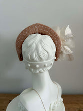 Load image into Gallery viewer, Cream halo facisnator matching dress
