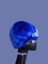 Load image into Gallery viewer, Halo winter hat matching Audrey blue coat
