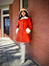 Load image into Gallery viewer, Kelly coat in red orange collar fur
