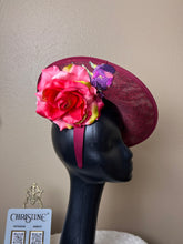 Load image into Gallery viewer, Red Pink statement hat
