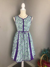 Load image into Gallery viewer, Lobell Dress in Bloom flower silk cotton Size S - Shop women style vintage, Audrey Hepburn jackets online -Christine
