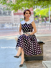 Load image into Gallery viewer, Sabrina Dress in polka dots
