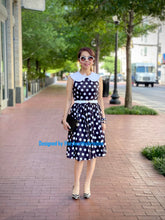 Load image into Gallery viewer, Sabrina Dress in polka dots
