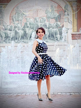 Load image into Gallery viewer, Sabrina Dress in polka dots
