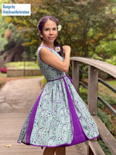 Load image into Gallery viewer, Lobell Dress in Bloom flower silk cotton - Shop women style vintage, Audrey Hepburn jackets online -Christine
