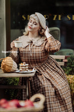 Load image into Gallery viewer, Loren Dress in Autumn Plaid Brown
