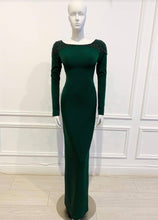 Load image into Gallery viewer, Jessi Gown in solid Green - Shop women style vintage, Audrey Hepburn jackets online -Christine
