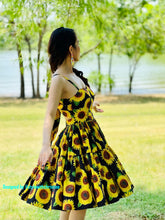 Load image into Gallery viewer, Suria dress in sunflower printed
