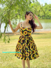 Load image into Gallery viewer, Suria dress in sunflower printed
