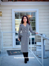 Load image into Gallery viewer, Christine dress in Hounds Tooths Black
