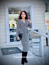 Load image into Gallery viewer, Christine dress in Hounds Tooths Black
