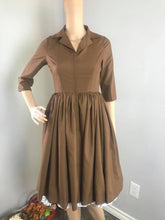 Load image into Gallery viewer, Hana Dress in Solid Camel Size S - Shop women style vintage, Audrey Hepburn jackets online -Christine
