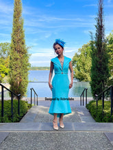 Load image into Gallery viewer, Marilyna dress in blue
