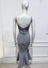 Load image into Gallery viewer, Licia dress in grey matching cape
