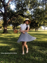 Load image into Gallery viewer, Lolita suit Small Black Checkered Gingham cotton - Shop women style vintage, Audrey Hepburn jackets online -Christine
