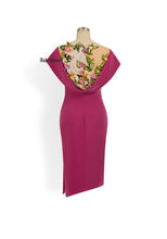 Load image into Gallery viewer, Rosie dress in Purple Embroidered and Beads
