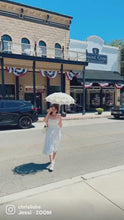 Load and play video in Gallery viewer, Lana Dress in White “Dotted Swiss" size S
