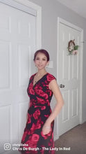 Load and play video in Gallery viewer, Minyoung dress in red roses
